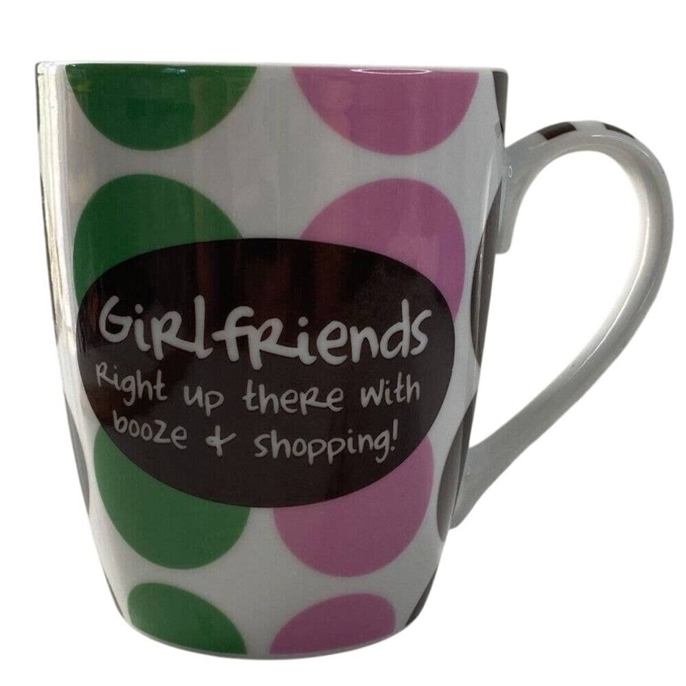 Pier 1 Imports Coffee Mug Mud Pie Polka Dot Girlfriends Booze Shopping